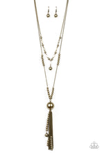 Load image into Gallery viewer, Abstract Elegance Necklace - Brass