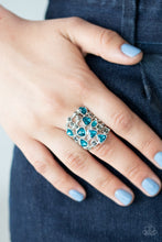 Load image into Gallery viewer, Glitter Flirt Ring - Blue