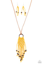 Load image into Gallery viewer, Its Beyond MACRAME! Necklace - Yellow