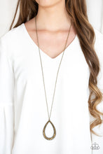 Load image into Gallery viewer, Big Ticket Twinkle Necklace - Brass