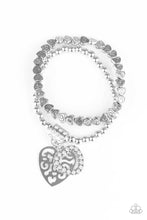 Load image into Gallery viewer, Think With Your Heart Bracelet - White