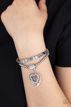 Load image into Gallery viewer, Think With Your Heart Bracelet - White