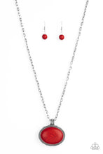 Load image into Gallery viewer, Sedimentary Colors Necklace - Red