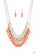 Load image into Gallery viewer, Beaded Boardwalk Necklace - Orange
