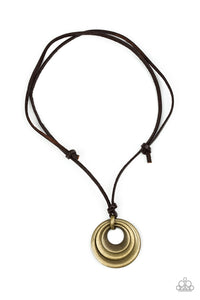 Desert Spiral Necklace - Uniquely Urban Brass
