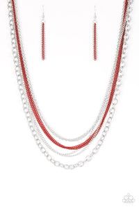 Intensely Industrial Necklace - Red