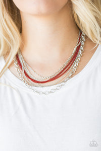 Intensely Industrial Necklace - Red