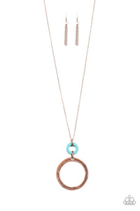 Optical Illusion Necklace - Copper