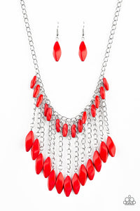 Venturous Vibes Necklace - Red