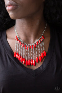 Venturous Vibes Necklace - Red