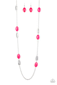 Beachfront Beauty Necklace - Pink