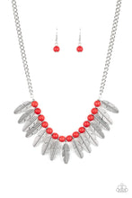 Load image into Gallery viewer, Desert Plumes Necklace - Red
