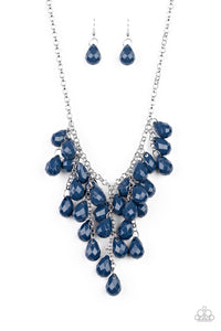 Serenely Scattered Necklace - Blue