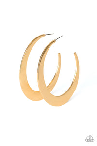 Moon Beam Earrings - Gold