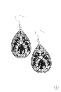 Candlelight Sparkle Earrings - Black