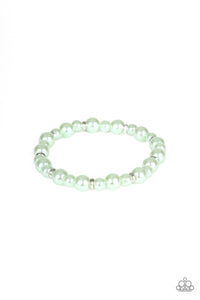 Powder and Pearls Bracelet - Green
