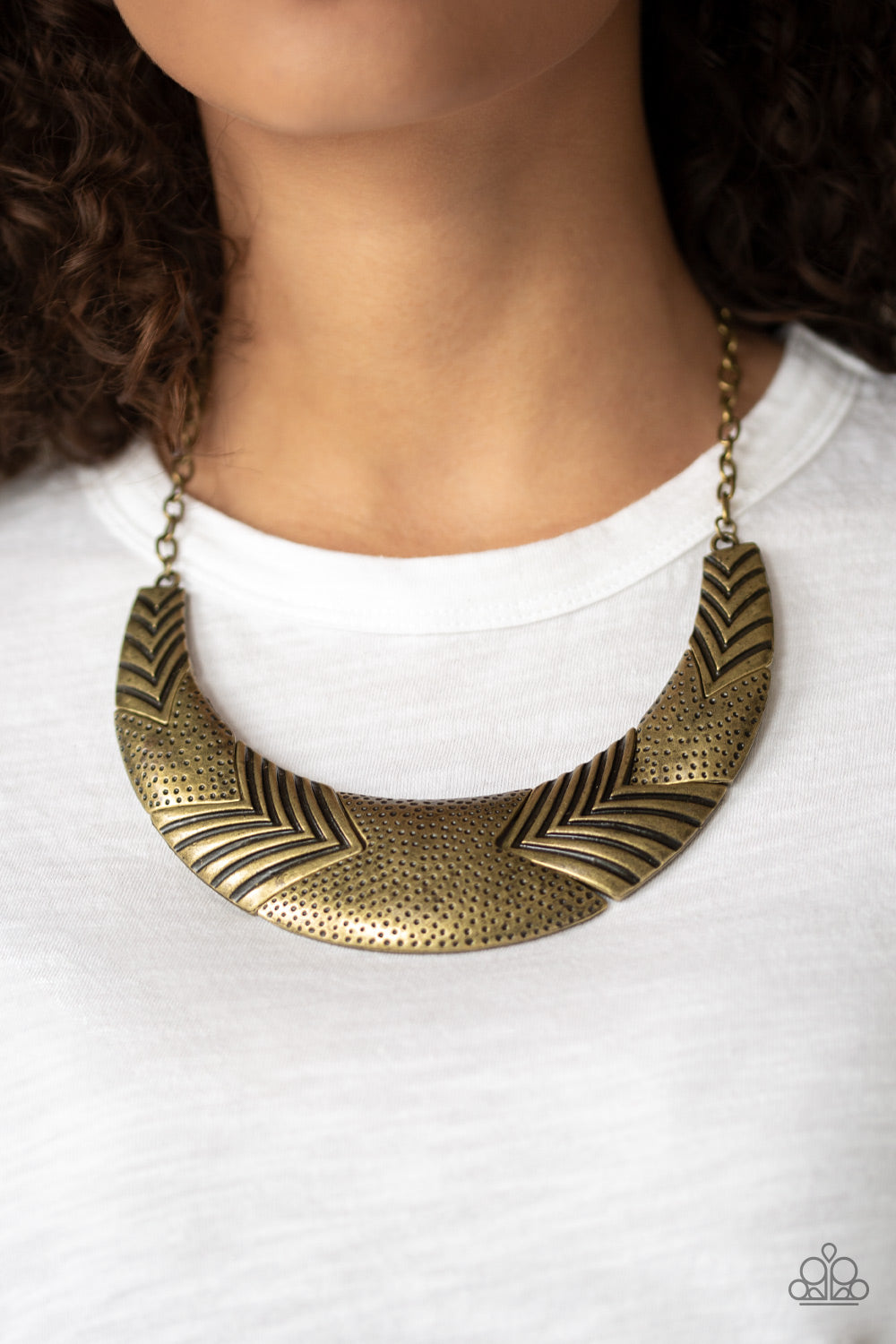 Geographic Goddess Necklaces - Brass