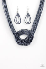 Load image into Gallery viewer, Knotted Knockout Necklace - Blue
