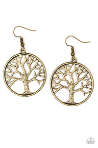 My TREEHOUSE Is Your TREEHOUSE Earrings - Brass