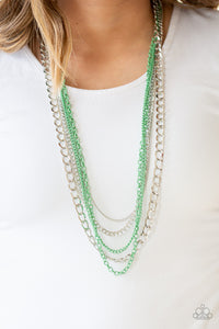 Industrial Vibrance Necklace - Green