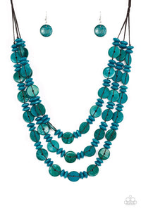 Barbados Bopper Necklaces - Blue