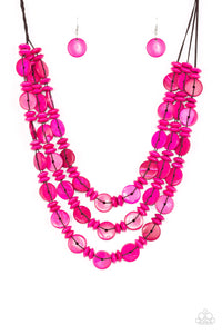 Barbados Bopper Necklaces - Pink