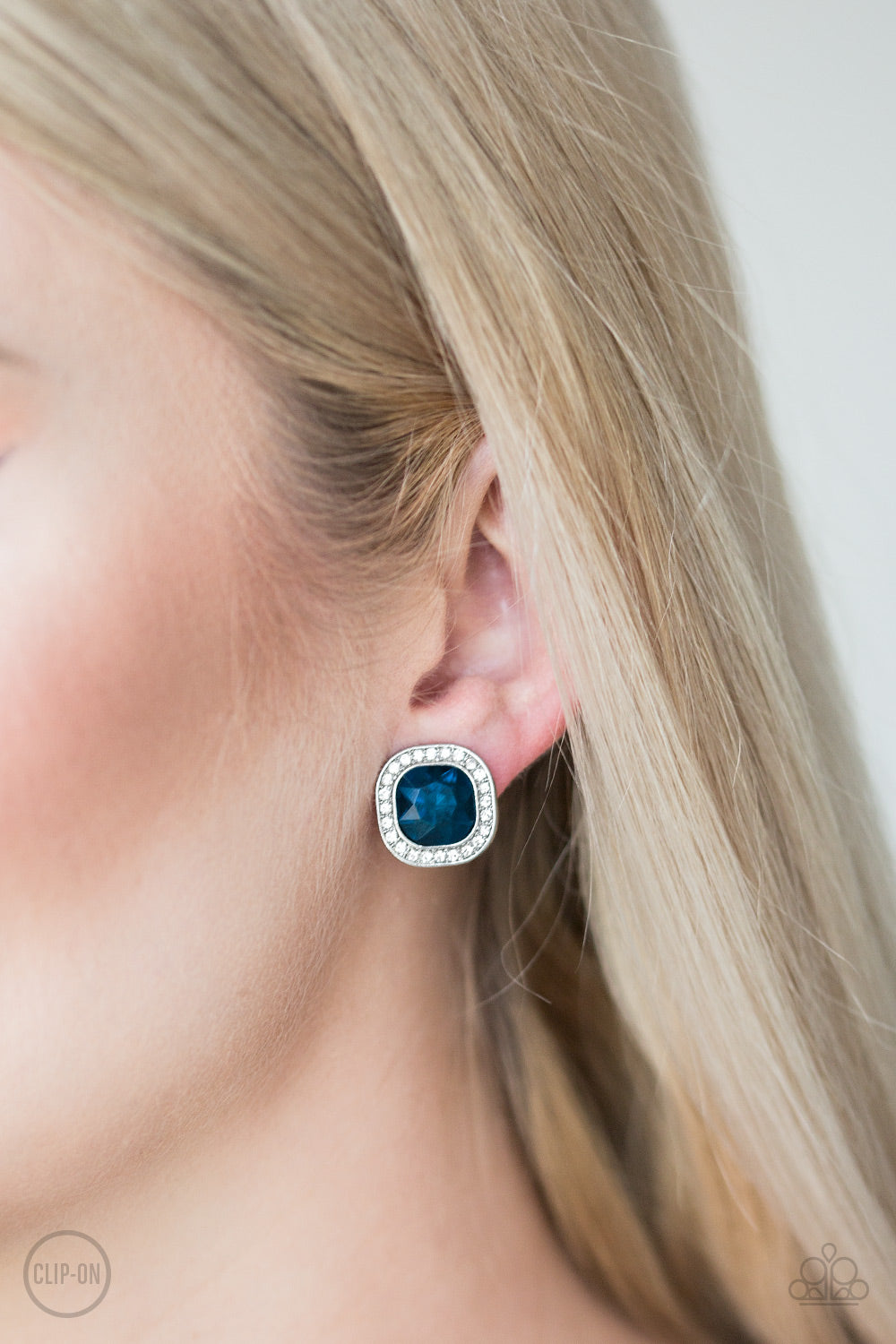 The Fame Game Clip-On Earrings - Blue