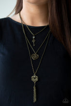 Load image into Gallery viewer, Love Opens All Doors Necklace - Brass
