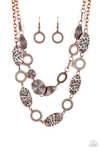 Trippin On Texture Necklace - Copper