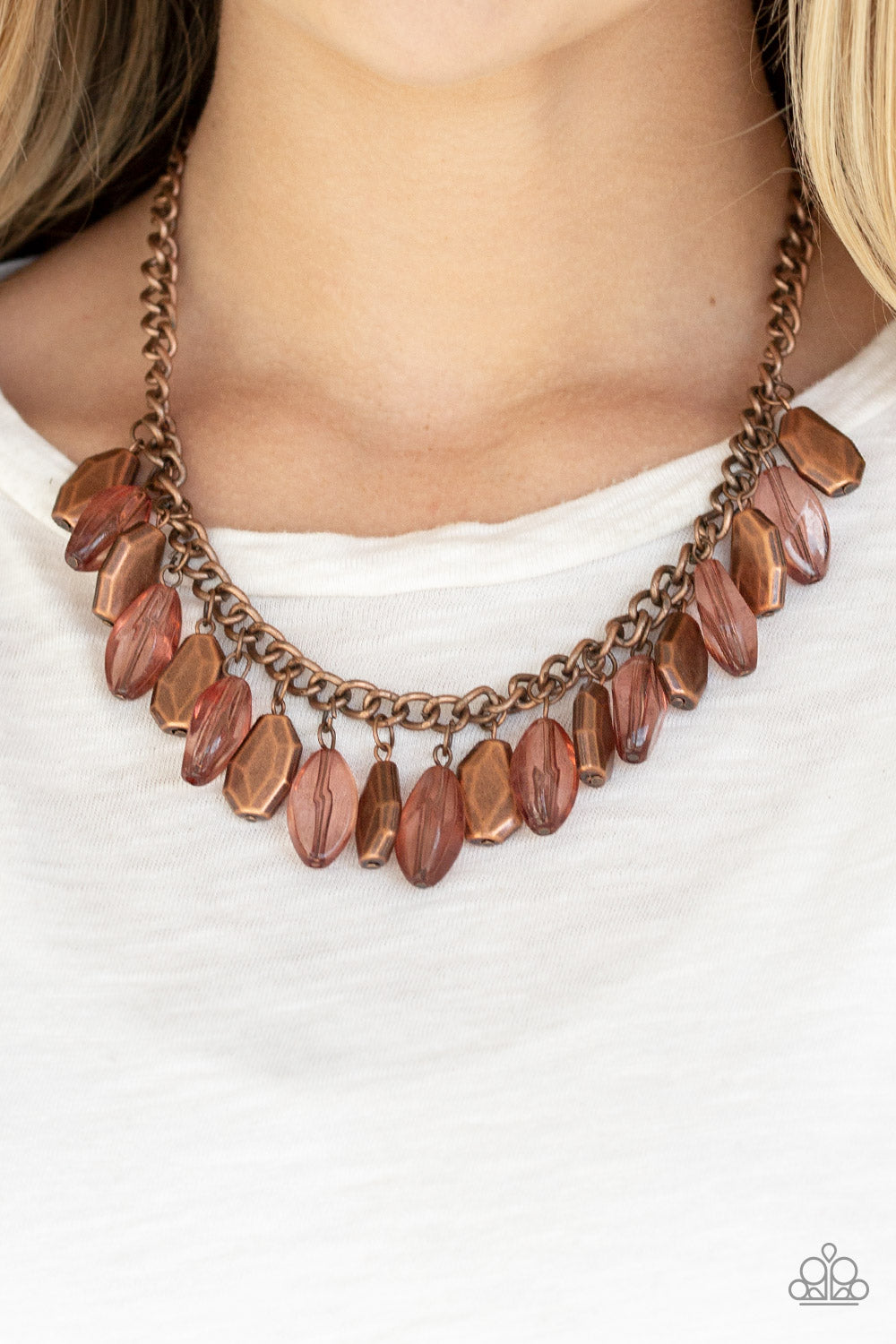 Fringe Fabulous Necklace - Copper