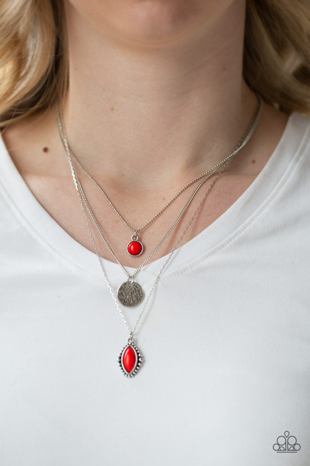 Tide Drifter Necklaces - Red