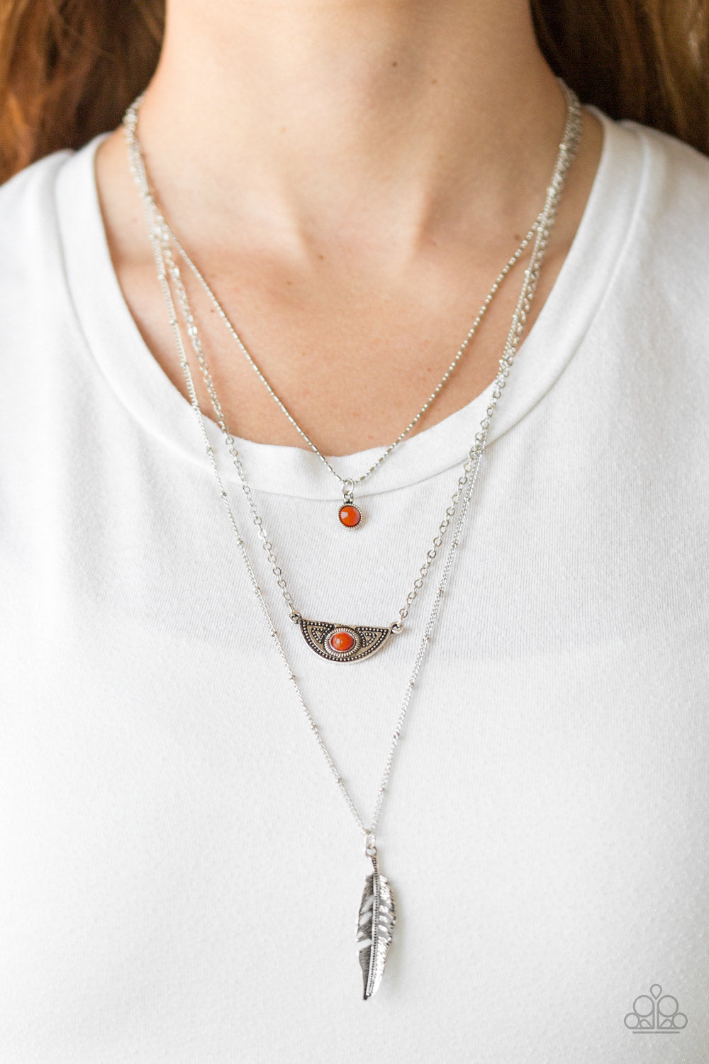 Sahara Sparrow Necklace - Orange