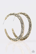 Load image into Gallery viewer, BEAST Friends Forever Hoop Earrings - Brass
