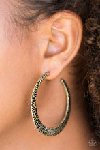 Load image into Gallery viewer, BEAST Friends Forever Hoop Earrings - Brass
