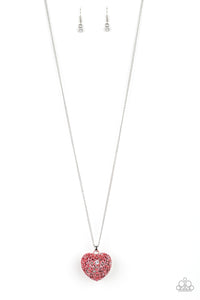 Love Is All Around Necklace - Red