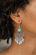 Load image into Gallery viewer, A Bit On The Wildside Earrings - Blue
