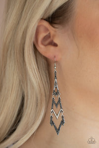 Electric Shimmer Earrings - Silver
