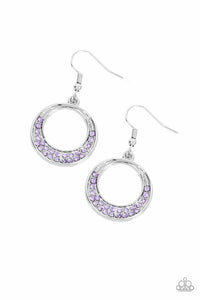 Socialite Luster Earrings - Purple