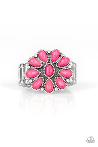 Stone Gardenia Ring - Pink