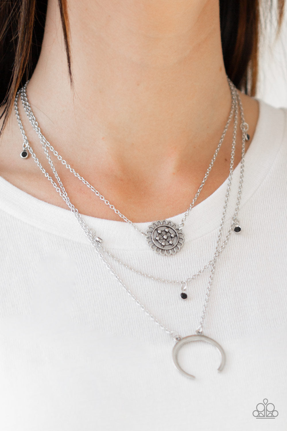 Lunar Lotus Necklaces - Black