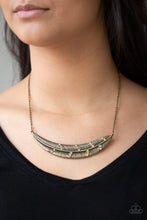 Load image into Gallery viewer, Say You QUILL Necklace - Brass
