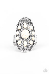 Stone Sunrise Rings- White