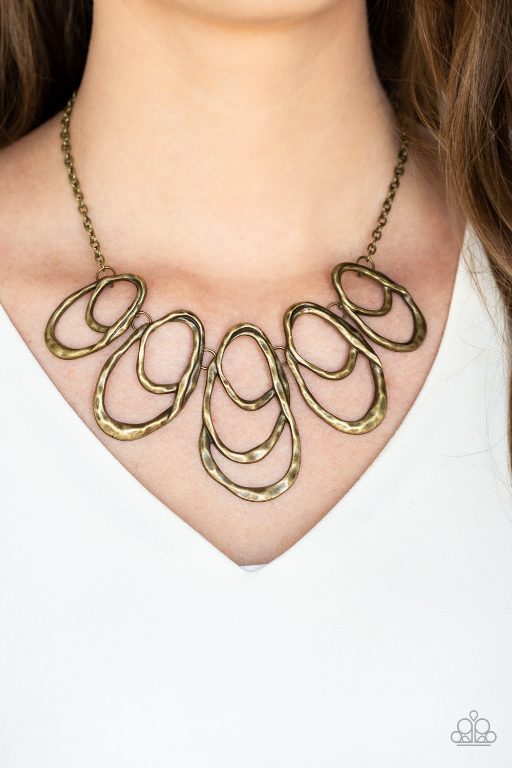 Terra Storm Necklace - Brass