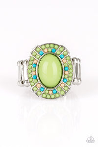 Colorfully Rustic Ring - Green