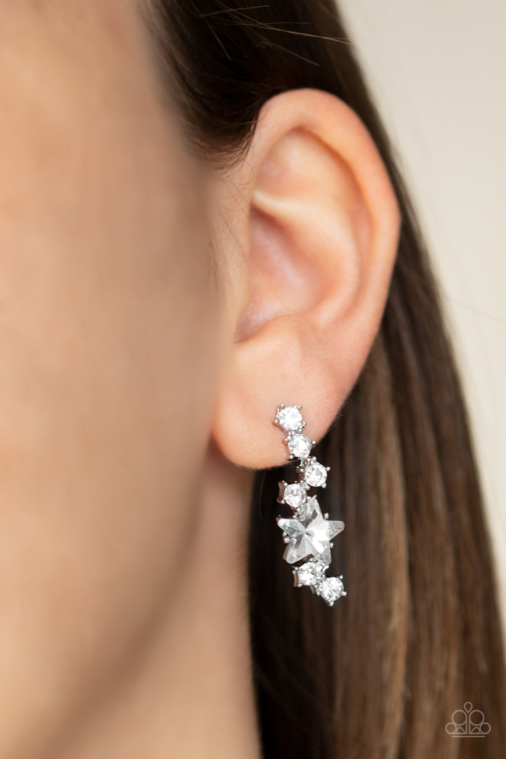 Cosmic Combustion Earrings - White