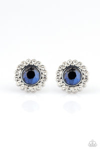Floral Glow Earrings - Blue
