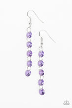 Load image into Gallery viewer, Trickle-Down Effect Earrings - Purple

