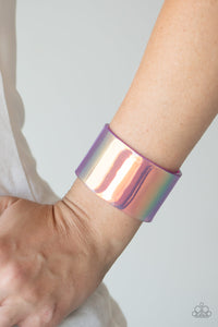 Holographic Aura Bracelets - Purple