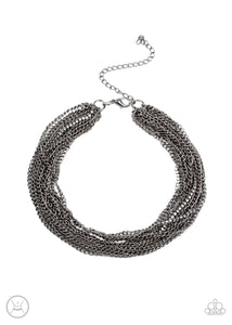 Catch You LAYER! Necklace - Black