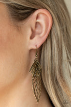 Load image into Gallery viewer, Instant Re-LEAF Earrings - Brass
